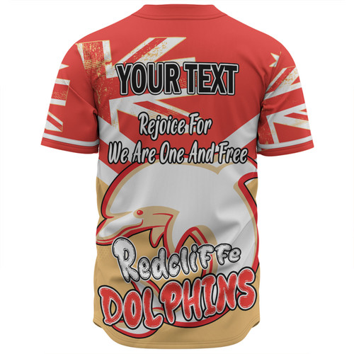 Redcliffe Dolphins Baseball Shirt - Happy Australia Day We Are One And Free Redcliffe Dolphins Baseball Shirt - Happy Australia Day We Are One And Free