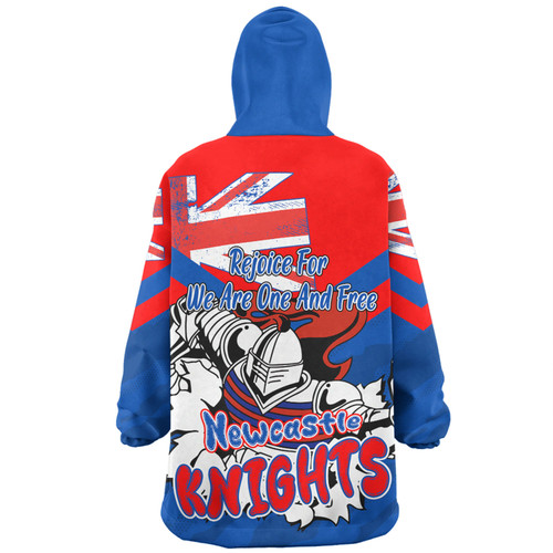 Newcastle Knights Snug Hoodie - Happy Australia Day We Are One And Free Newcastle Knights Snug Hoodie - Happy Australia Day We Are One And Free