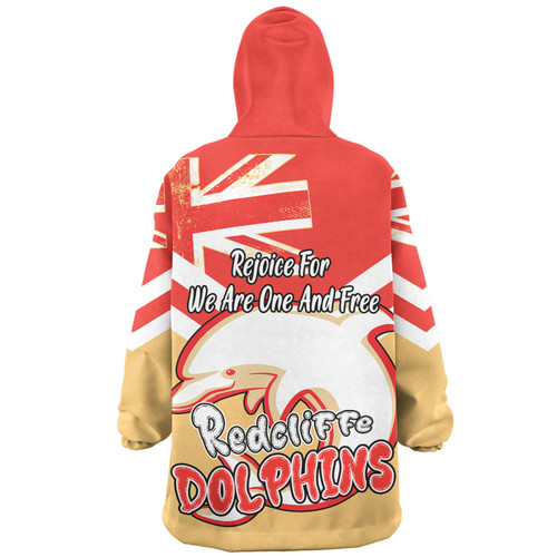 Redcliffe Dolphins Snug Hoodie - Happy Australia Day We Are One And Free Redcliffe Dolphins Snug Hoodie - Happy Australia Day We Are One And Free