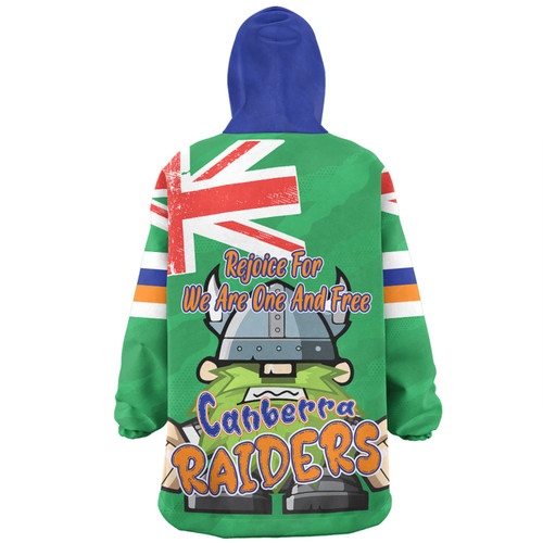 Canberra Raiders Snug Hoodie - Happy Australia Day We Are One And Free Canberra Raiders Snug Hoodie - Happy Australia Day We Are One And Free