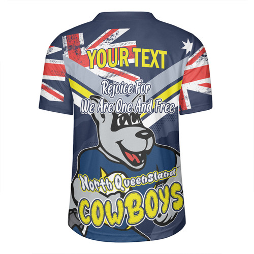 North Queensland Cowboys Rugby Jersey - Happy Australia Day We Are One And Free North Queensland Cowboys Rugby Jersey - Happy Australia Day We Are One And Free