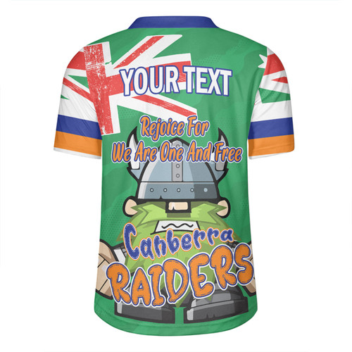 Canberra Raiders Rugby Jersey - Happy Australia Day We Are One And Free
