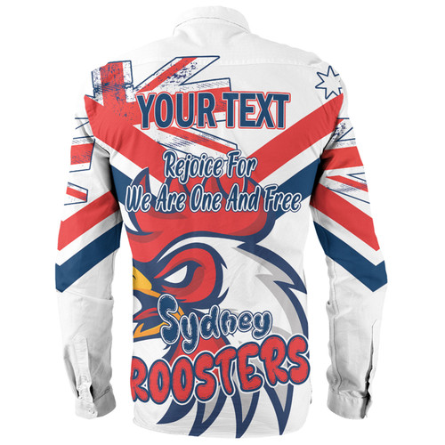 Sydney Roosters Long Sleeve Shirt - Happy Australia Day We Are One And Free V2 Sydney Roosters Long Sleeve Shirt - Happy Australia Day We Are One And Free V2