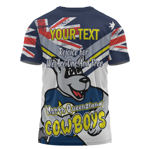 North Queensland Cowboys T-Shirt - Happy Australia Day We Are One And Free V2 North Queensland Cowboys T-Shirt - Happy Australia Day We Are One And Free V2