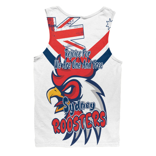 Sydney Roosters Men Singlet - Happy Australia Day We Are One And Free V2 Sydney Roosters Men Singlet - Happy Australia Day We Are One And Free V2
