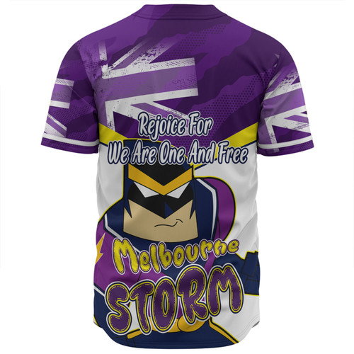 Melbourne Storm Baseball Shirt - Happy Australia Day We Are One And Free V2 Melbourne Storm Baseball Shirt - Happy Australia Day We Are One And Free V2