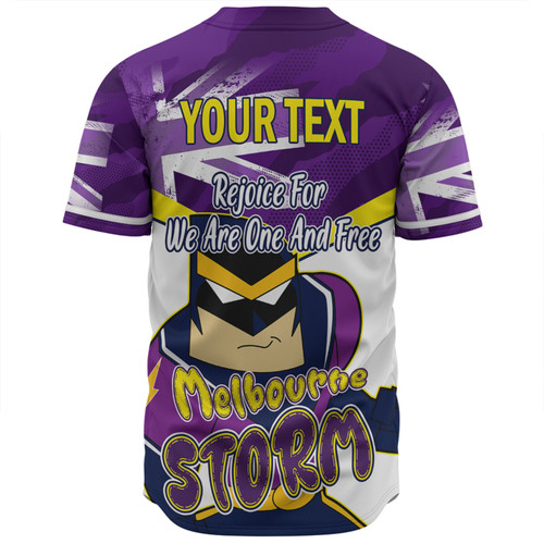 Melbourne Storm Baseball Shirt - Happy Australia Day We Are One And Free V2 Melbourne Storm Baseball Shirt - Happy Australia Day We Are One And Free V2