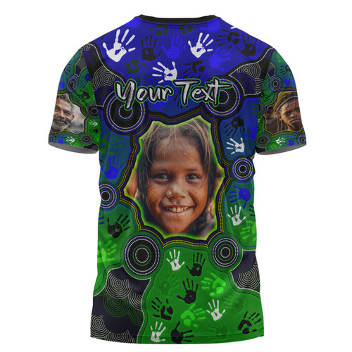 Australia Torres Strait Islands Custom T-shirt - Aboriginal Dot Art Indigenous Handprints Personalised Photo T-shirt Australia Torres Strait Islands Custom T-shirt - Aboriginal Dot Art Indigenous Handprints Personalised Photo T-shirt