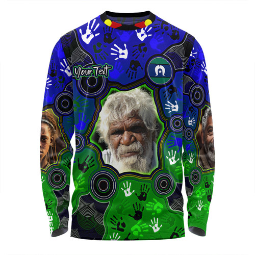 Australia Torres Strait Islands Custom Long Sleeve T-shirt - Aboriginal Dot Art Indigenous Handprints Personalised Photo Long Sleeve T-shirt Australia Torres Strait Islands Custom Long Sleeve T-shirt - Aboriginal Dot Art Indigenous Handprints Personalised Photo Long Sleeve T-shirt