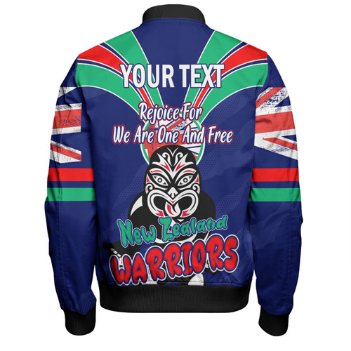 New Zealand Warriors Bomber Jacket - Happy Australia Day We Are One And Free New Zealand Warriors Bomber Jacket - Happy Australia Day We Are One And Free