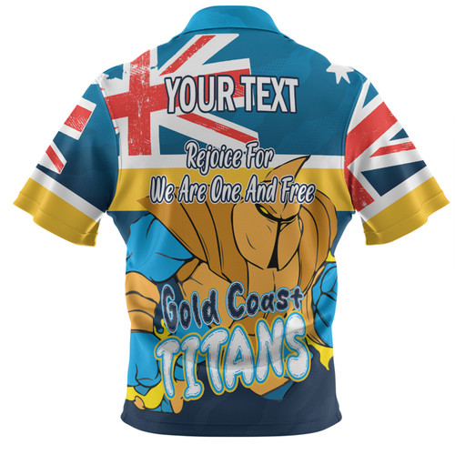 Gold Coast Titans Hawaiian Shirt - Happy Australia Day We Are One And Free Gold Coast Titans Hawaiian Shirt - Happy Australia Day We Are One And Free