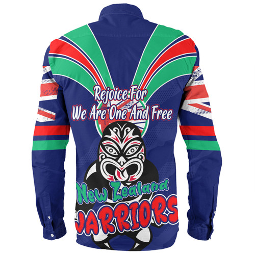 New Zealand Warriors Long Sleeve Shirt - Happy Australia Day We Are One And Free New Zealand Warriors Long Sleeve Shirt - Happy Australia Day We Are One And Free