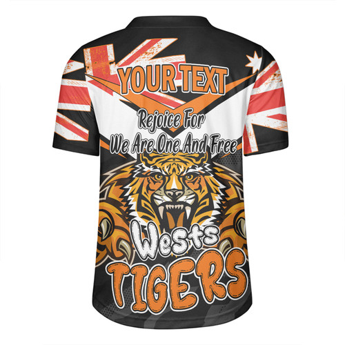 Wests Tigers Rugby Jersey - Happy Australia Day We Are One And Free