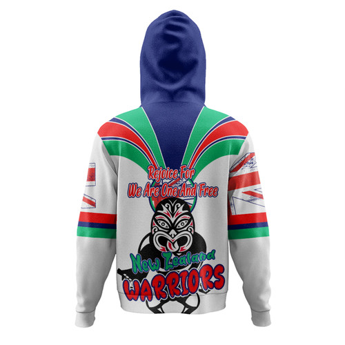 New Zealand Warriors Hoodie - Happy Australia Day We Are One And Free V2 New Zealand Warriors Hoodie - Happy Australia Day We Are One And Free V2