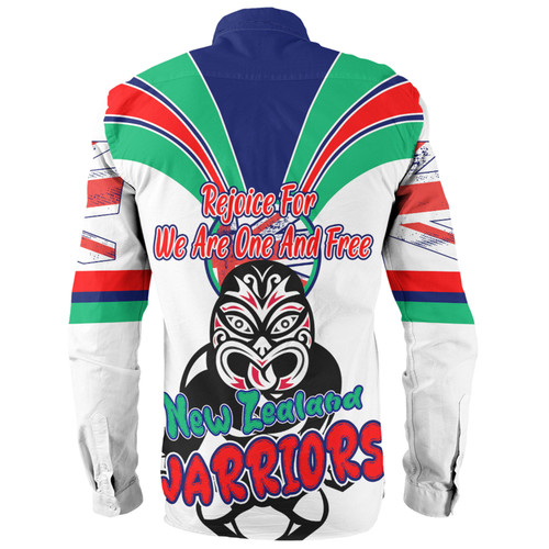 New Zealand Warriors Long Sleeve Shirt - Happy Australia Day We Are One And Free V2 New Zealand Warriors Long Sleeve Shirt - Happy Australia Day We Are One And Free V2