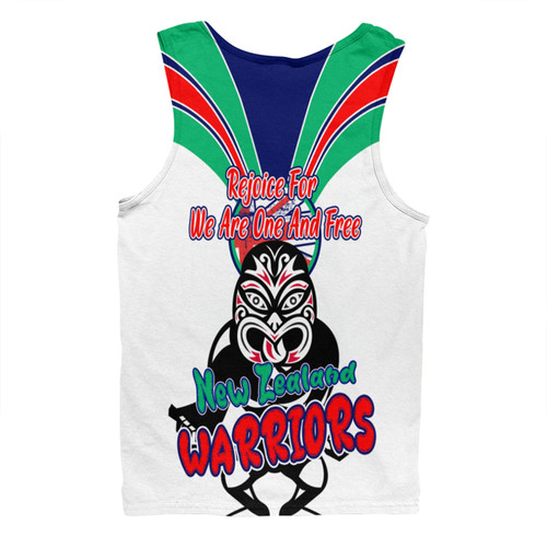 New Zealand Warriors Men Singlet - Happy Australia Day We Are One And Free V2 New Zealand Warriors Men Singlet - Happy Australia Day We Are One And Free V2