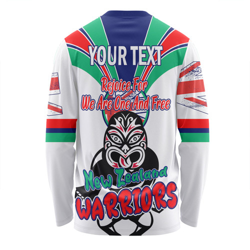 New Zealand Warriors Long Sleeve T-shirt - Happy Australia Day We Are One And Free V2 New Zealand Warriors Long Sleeve T-shirt - Happy Australia Day We Are One And Free V2