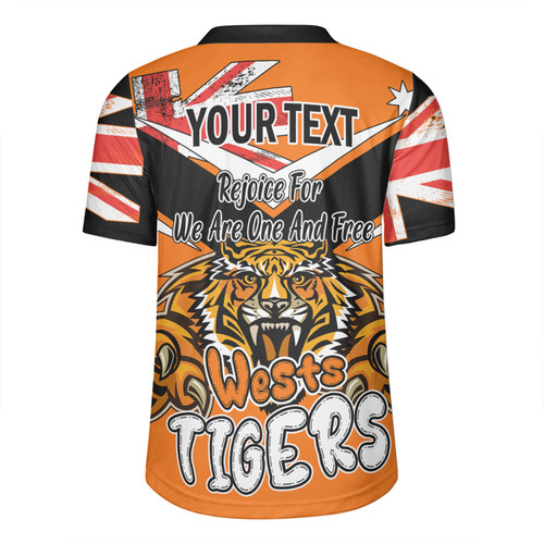 Wests Tigers Rugby Jersey - Happy Australia Day We Are One And Free V2 Wests Tigers Rugby Jersey - Happy Australia Day We Are One And Free V2