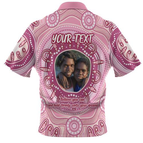 Australia Aboriginal Custom Hawaiian Shirt - Believe You Can And Hold Firmly Onto Your Dreams Personalised Photo (Pink) Hawaiian Shirt Australia Aboriginal Custom Hawaiian Shirt - Believe You Can And Hold Firmly Onto Your Dreams Personalised Photo (Pink) Hawaiian Shirt