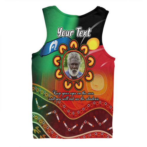 Australia Aboriginal Custom Men Singlet - Aboriginal Keep Your Eyes On The Sun Personalised Photo Men Singlet