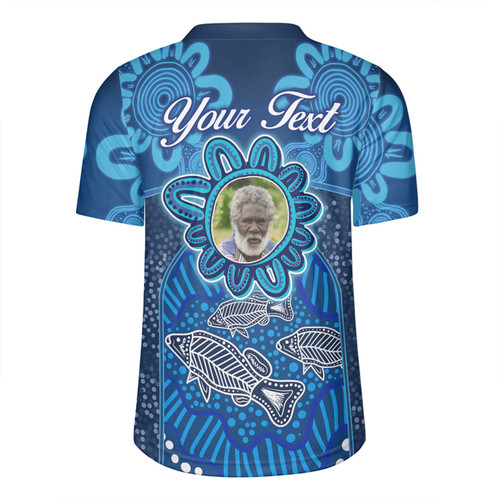 Australia Aboriginal Custom Rugby Jersey - Blue Aboriginal Dot With Fish Personalised Photo Rugby Jersey Australia Aboriginal Custom Rugby Jersey - Blue Aboriginal Dot With Fish Personalised Photo Rugby Jersey