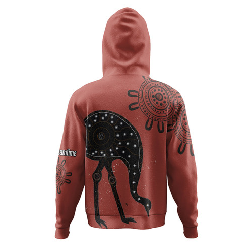 Australia Emu Aboriginal Custom Hoodie - Emu Dreamtime Hoodie Australia Emu Aboriginal Custom Hoodie - Emu Dreamtime Hoodie