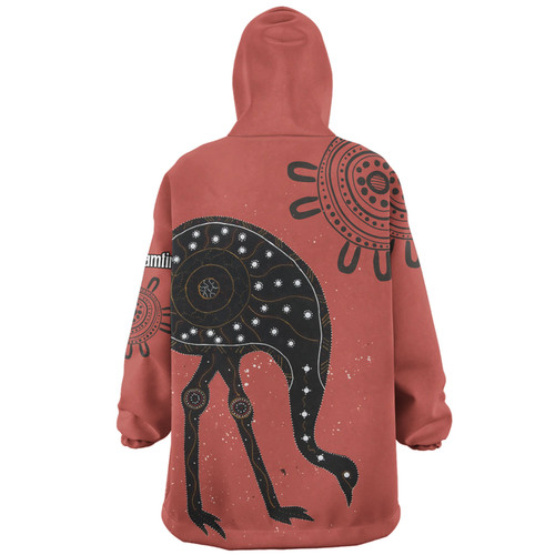 Australia Emu Aboriginal Custom Snug Hoodie - Emu Dreamtime Snug Hoodie Australia Emu Aboriginal Custom Snug Hoodie - Emu Dreamtime Snug Hoodie