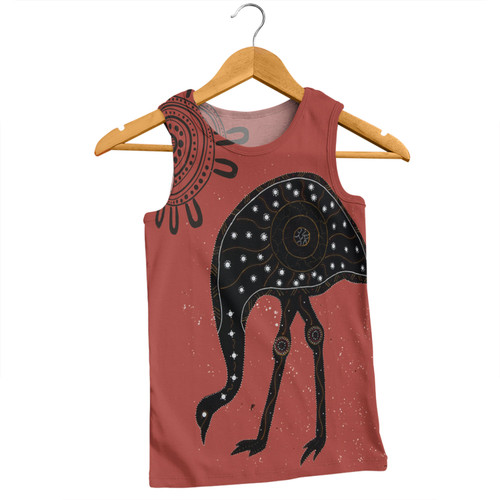 Australia Emu Aboriginal Custom Men Singlet - Emu Dreamtime Men Singlet