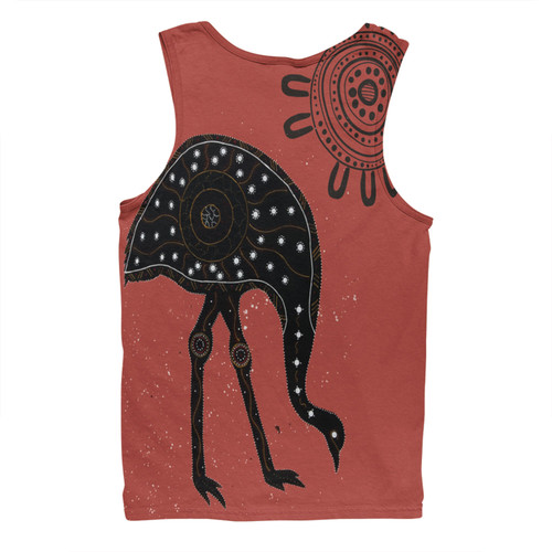 Australia Emu Aboriginal Custom Men Singlet - Emu Dreamtime Men Singlet