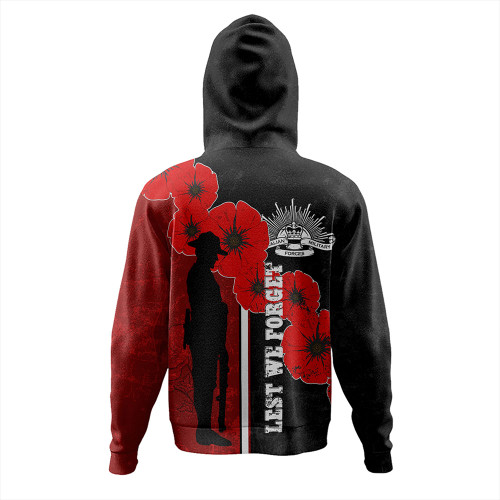 Australia Anzac Day Hoodie - Lest We Forget Remebrance Day (Black) Hoodie