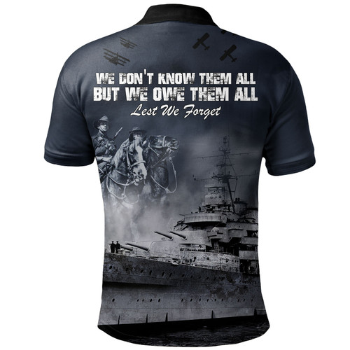 Australia Anzac Day Polo Shirt - Remember All The Battles Fought Polo Shirt Australia Anzac Day Polo Shirt - Remember All The Battles Fought Polo Shirt