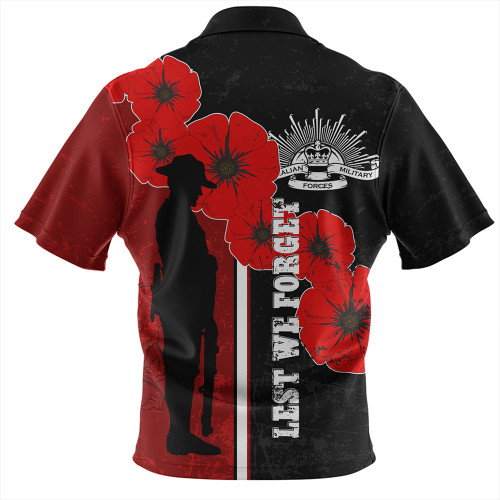 Australia Anzac Day Hawaiian Shirt - Lest We Forget Remebrance Day (Black) Hawaiian Shirt Australia Anzac Day Hawaiian Shirt - Lest We Forget Remebrance Day (Black) Hawaiian Shirt