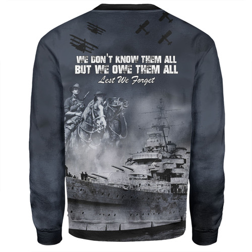 Australia Anzac Day Sweatshirt - Remember All The Battles Fought Sweatshirt Australia Anzac Day Sweatshirt - Remember All The Battles Fought Sweatshirt