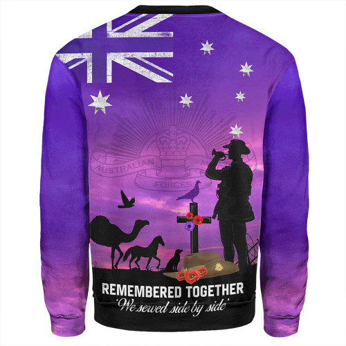 Australia Anzac Day Sweatshirt - Anzac Day We Served Side By Side Sweatshirt Australia Anzac Day Sweatshirt - Anzac Day We Served Side By Side Sweatshirt