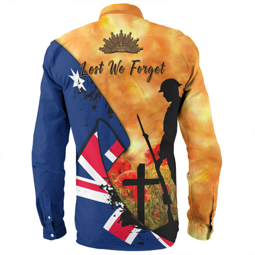 Australia Anzac Day Long Sleeve Shirt - Anzac Day Flag Lest We Forget Long Sleeve Shirt Australia Anzac Day Long Sleeve Shirt - Anzac Day Flag Lest We Forget Long Sleeve Shirt