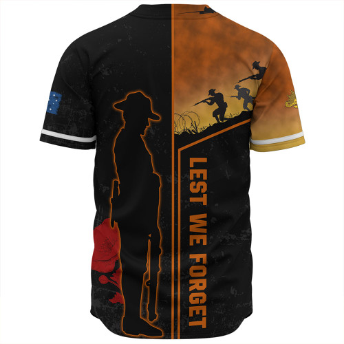 Australia Anzac Day Baseball Shirt - Anzac Day Lest We Forget Poppy Baseball Shirt Australia Anzac Day Baseball Shirt - Anzac Day Lest We Forget Poppy Baseball Shirt
