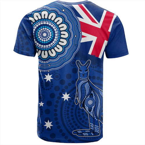 Australia T-Shirt Flag With Kangaroo Aboriginal Australia T-Shirt Flag With Kangaroo Aboriginal