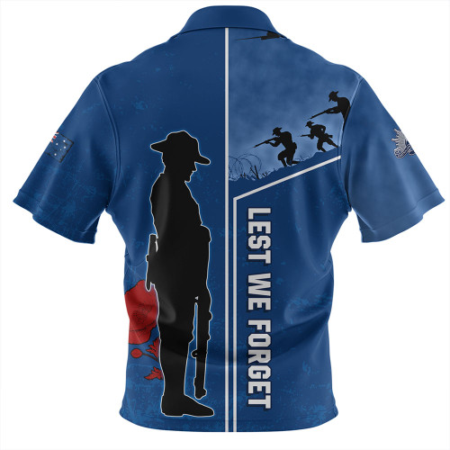 Canterbury-Bankstown Bulldogs Hawaiian Shirt - Anzac Day Lest We Forget Poppy Canterbury-Bankstown Bulldogs Hawaiian Shirt - Anzac Day Lest We Forget Poppy
