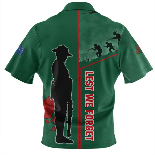 South Sydney Rabbitohs Hawaiian Shirt - Anzac Day Lest We Forget Poppy South Sydney Rabbitohs Hawaiian Shirt - Anzac Day Lest We Forget Poppy