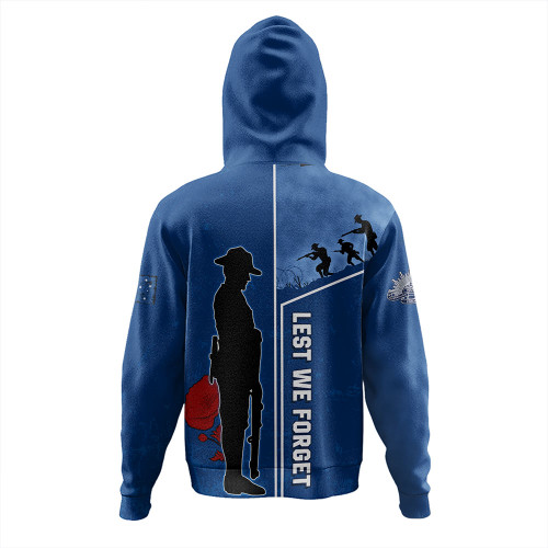 Canterbury-Bankstown Bulldogs Hoodie - Anzac Day Lest We Forget Poppy Canterbury-Bankstown Bulldogs Hoodie - Anzac Day Lest We Forget Poppy