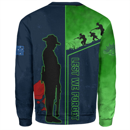 Canberra Raiders Sweatshirt - Anzac Day Lest We Forget Poppy Canberra Raiders Sweatshirt - Anzac Day Lest We Forget Poppy