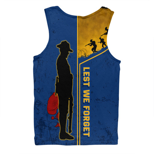 Parramatta Eels Men Singlet - Anzac Day Lest We Forget Poppy Parramatta Eels Men Singlet - Anzac Day Lest We Forget Poppy