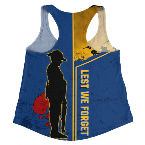 Parramatta Eels Women Racerback Singlet - Anzac Day Lest We Forget Poppy Parramatta Eels Women Racerback Singlet - Anzac Day Lest We Forget Poppy