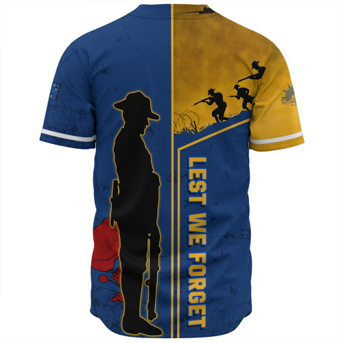 Parramatta Eels Baseball Shirt - Anzac Day Lest We Forget Poppy Parramatta Eels Baseball Shirt - Anzac Day Lest We Forget Poppy