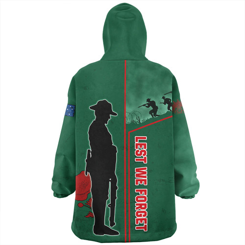 South Sydney Rabbitohs Snug Hoodie - Anzac Day Lest We Forget Poppy South Sydney Rabbitohs Snug Hoodie - Anzac Day Lest We Forget Poppy