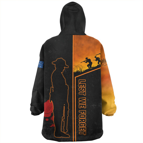 Wests Tigers Snug Hoodie - Anzac Day Lest We Forget Poppy Wests Tigers Snug Hoodie - Anzac Day Lest We Forget Poppy