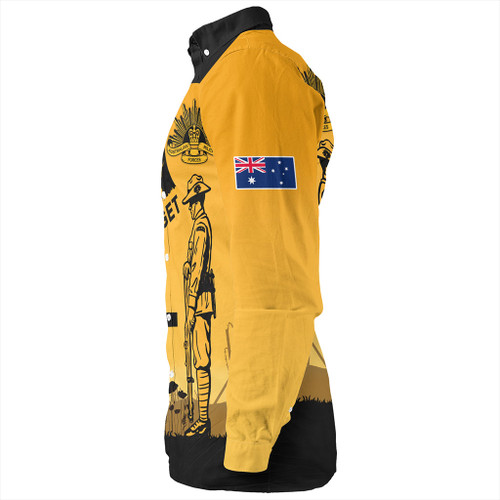 Australia Long Sleeve Shirt Custom Anzac Day Soldiers Lest We Forget Poppy Australia Long Sleeve Shirt Custom Anzac Day Soldiers Lest We Forget Poppy