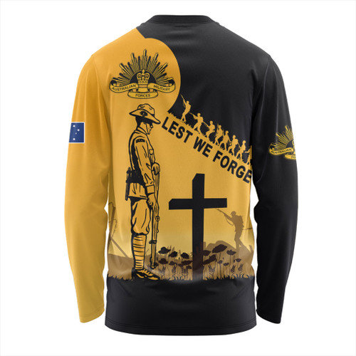 Australia Long Sleeve T-shirt Custom Anzac Day Soldiers Lest We Forget Poppy Australia Long Sleeve T-shirt Custom Anzac Day Soldiers Lest We Forget Poppy