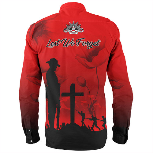 Australia Long Sleeve Shirt Anzac Day Lest We Forget Red Poppy Australia Long Sleeve Shirt Anzac Day Lest We Forget Red Poppy