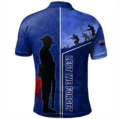 New Zealand Anzac Day Polo Shirt - Anzac Day Lest We Forget Poppy Polo Shirt New Zealand Anzac Day Polo Shirt - Anzac Day Lest We Forget Poppy Polo Shirt